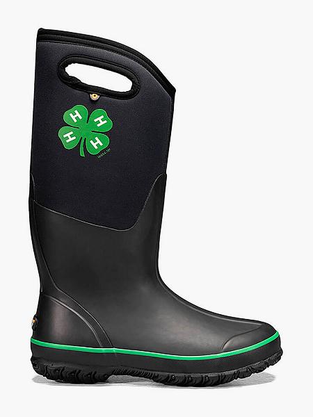 BOGS Boots Deutschland - Classic Tall 4-H Farmstiefel Damen Schwarz DE67591